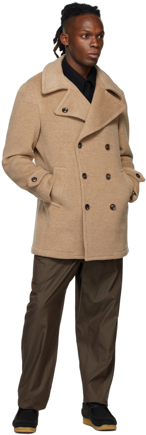 pea coat tan