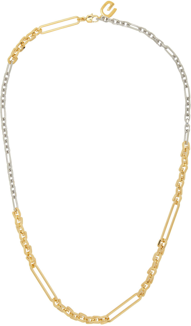 Photo: Givenchy Silver & Gold 'G' Link Mixed Necklace