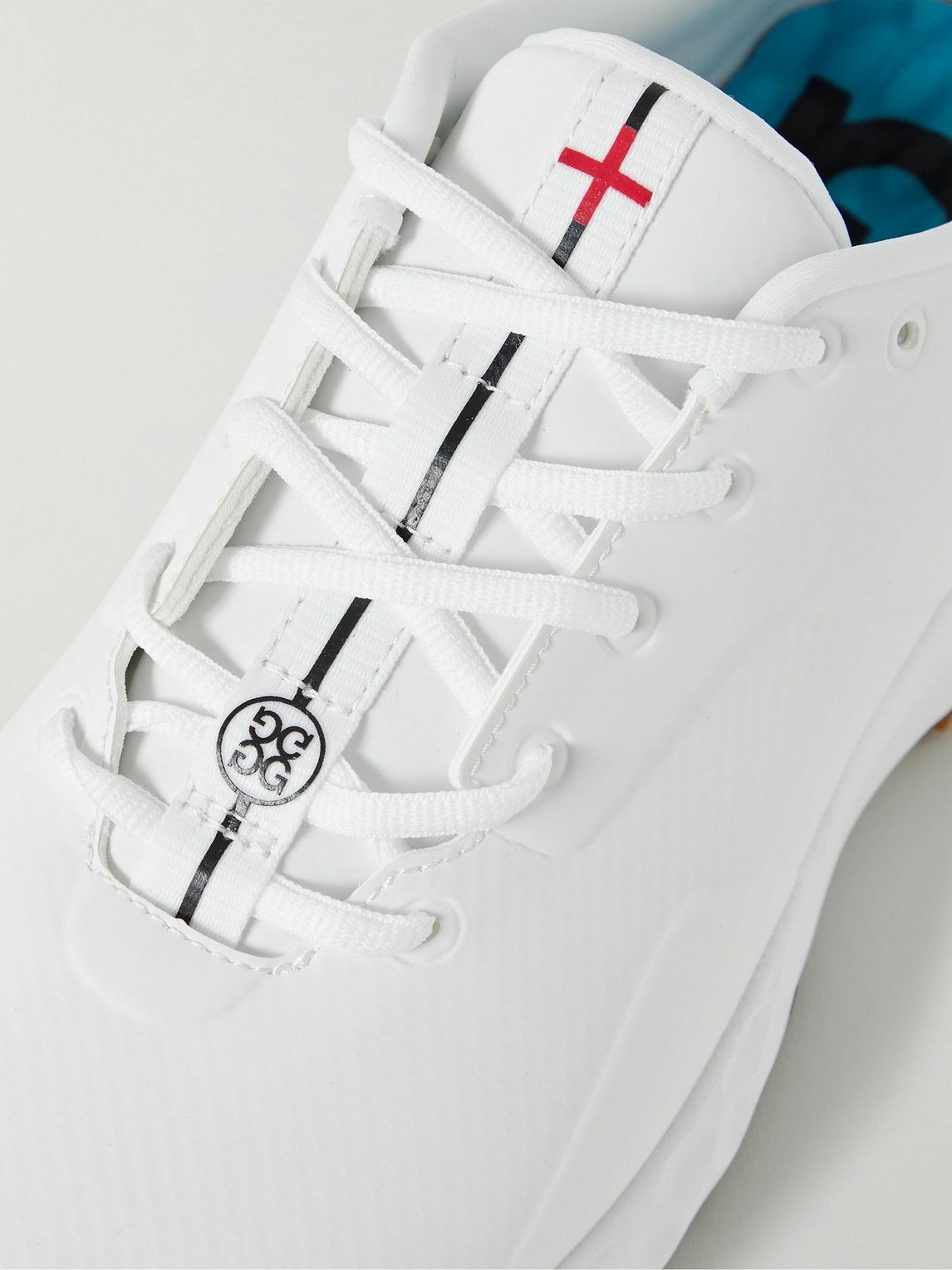 G/FORE - MG4 Rubber-Trimmed Coated-Mesh Golf Shoes - White G/FORE