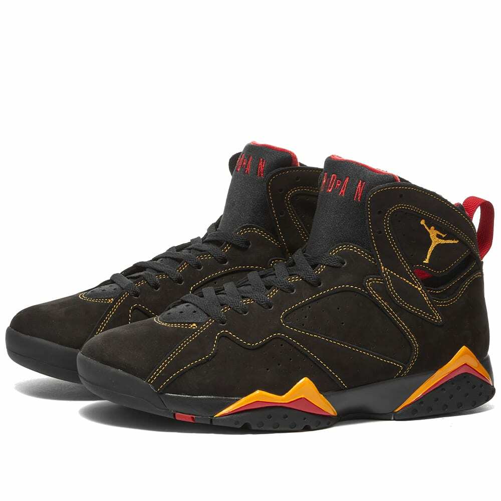 Air Jordan Men's 7 Retro Sneakers in Black/Citrus/Varsity Red Nike ...