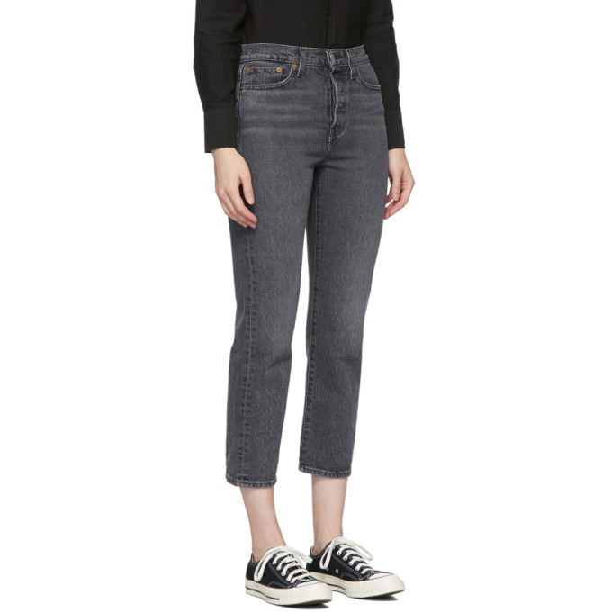 levi's wedgie straight jeans black