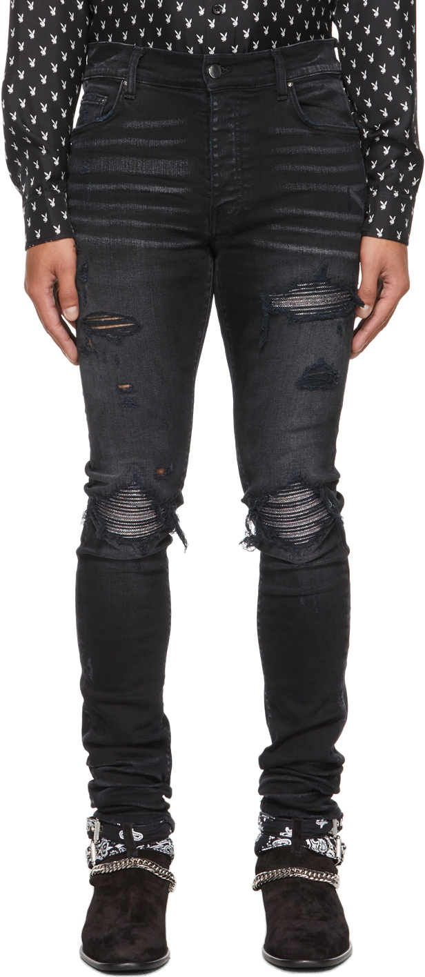 AMIRI Black Iridescent MX1 Jeans Amiri