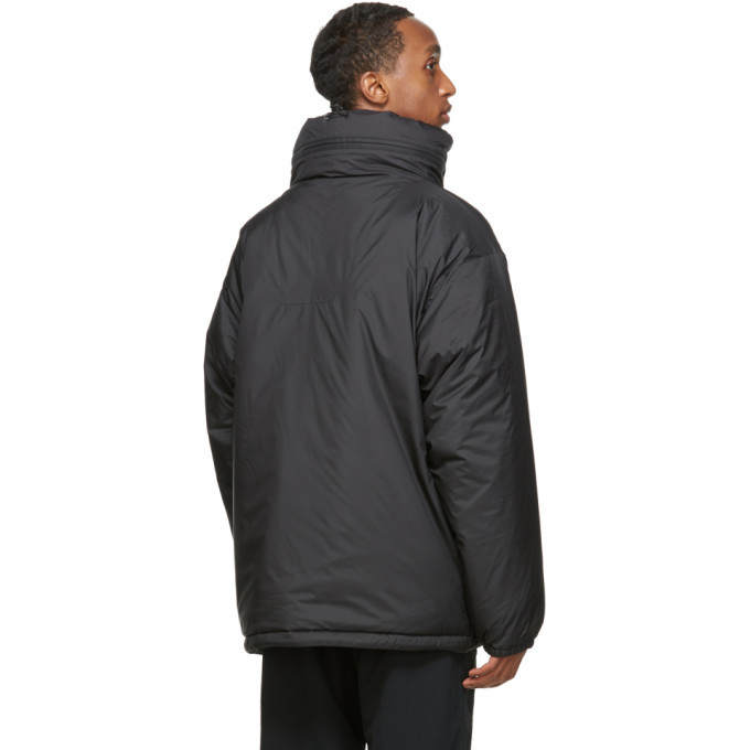 black insulated coat