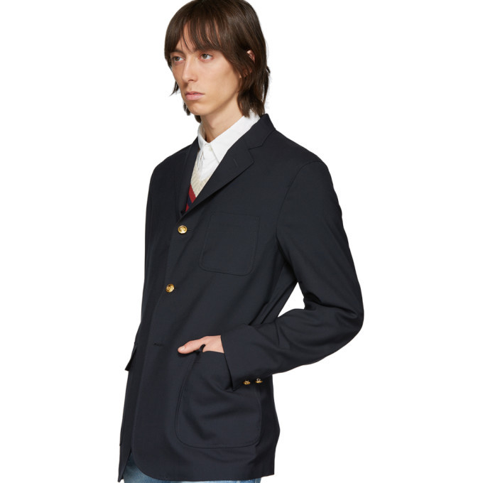 plus navy blazer