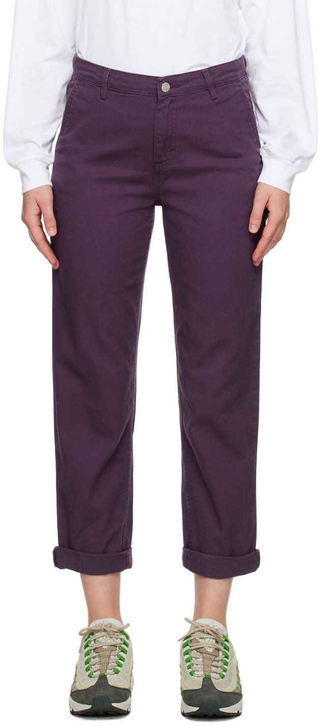 Carhartt Work In Progress Purple Pierce Trousers Carhartt WIP
