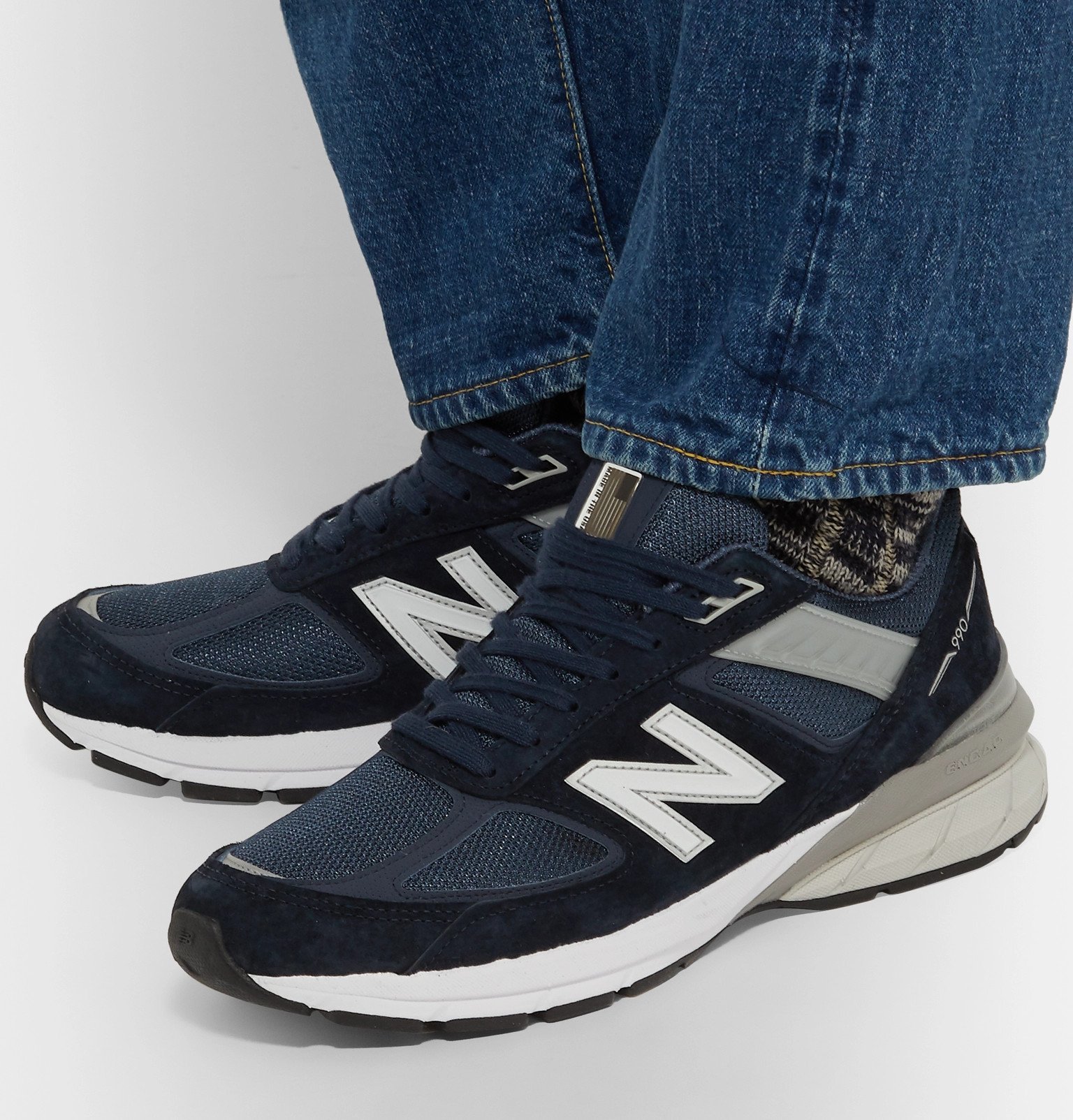 new balance 990 with jeans