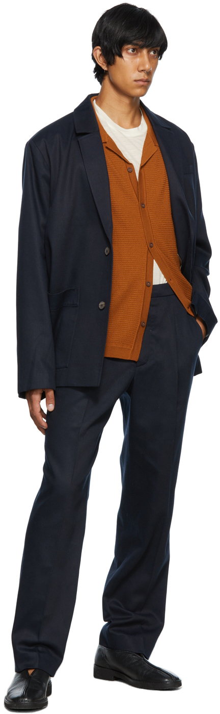 Tuckfield Off-White Merino Wool Pocket 
