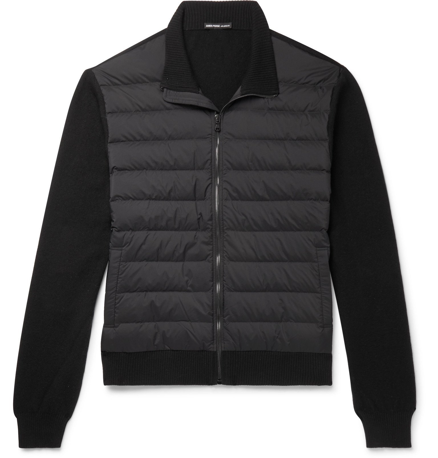 James Perse - Shell-Panelled Merino Wool and Cashmere-Blend Down Jacket ...