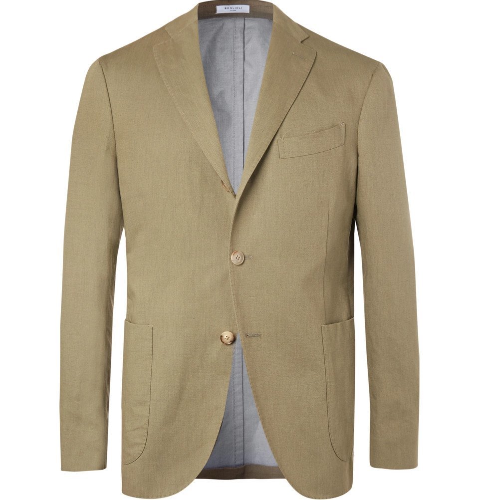 olive blazer mens