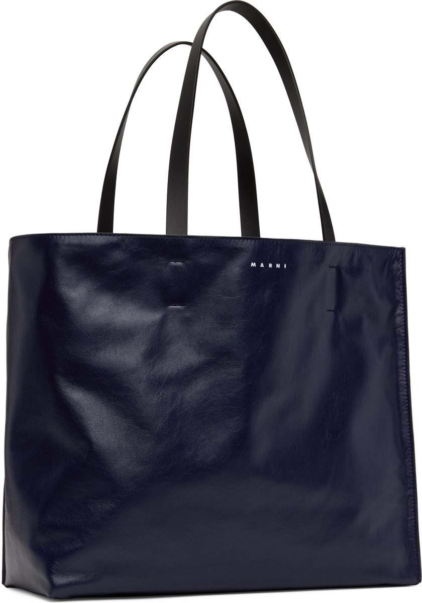 Marni Navy & Black Large Museo Tote Marni