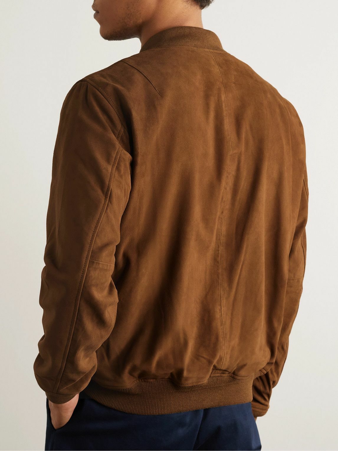 Polo Ralph Lauren - Suede Bomber Jacket - Brown Polo Ralph Lauren