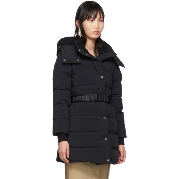 Burberry Black Down Eppingham Coat Burberry