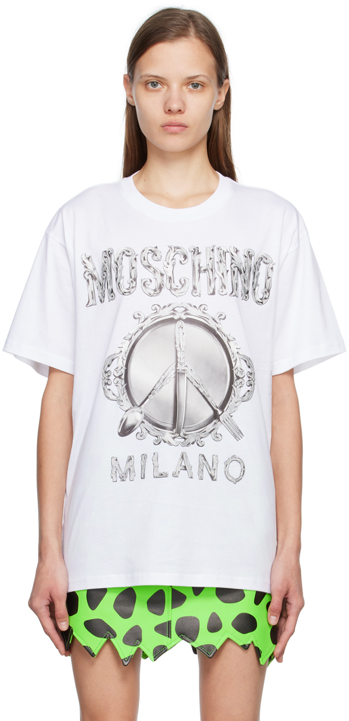 T-shirt Moschino Pour Homme - Taille M, Couleur Rose, Neuf Avec étiquettes
