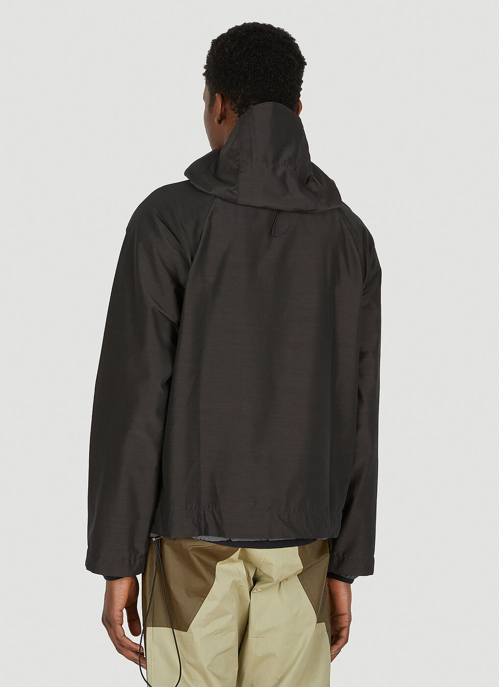 Feingur Anorak Jacket in Black Arnar Mar Jonsson