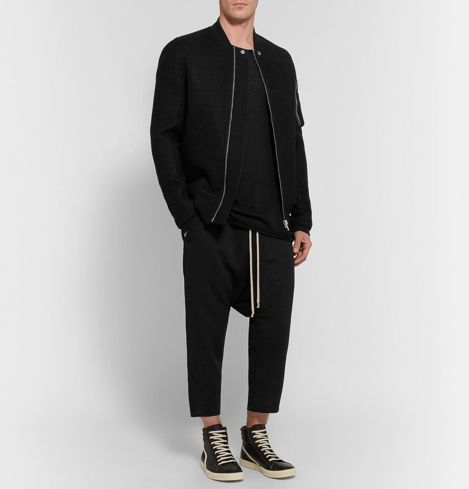 Rick Owens - Boiled Virgin Wool Bomber 