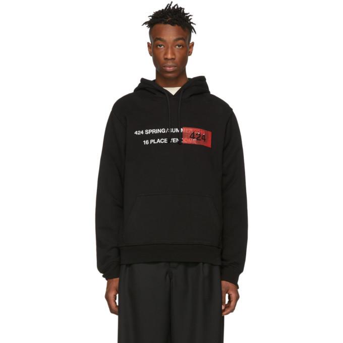 424 logo-embroidered Cotton Hoodie - Farfetch