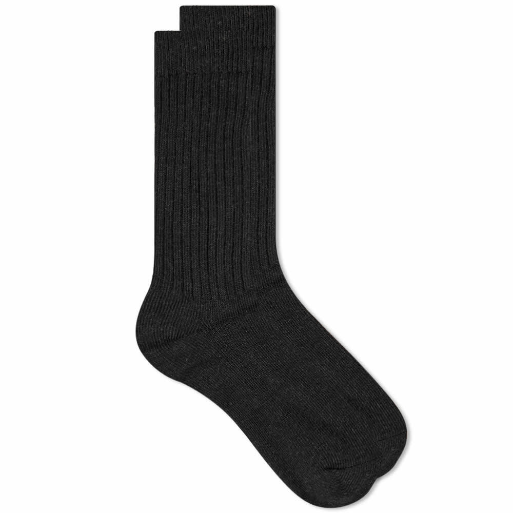 Snow Peak Women's Recycled Cotton Sock in Black Snow Peak