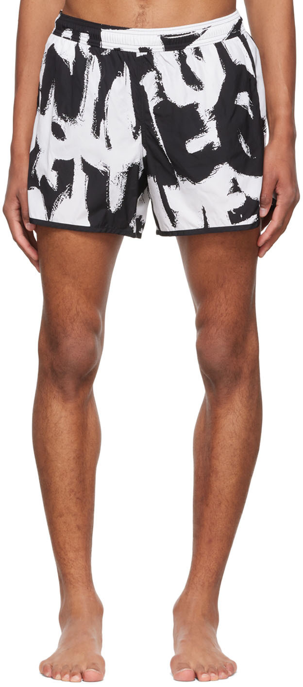 Alexander McQueen Black Nylon Swim Shorts Alexander McQueen