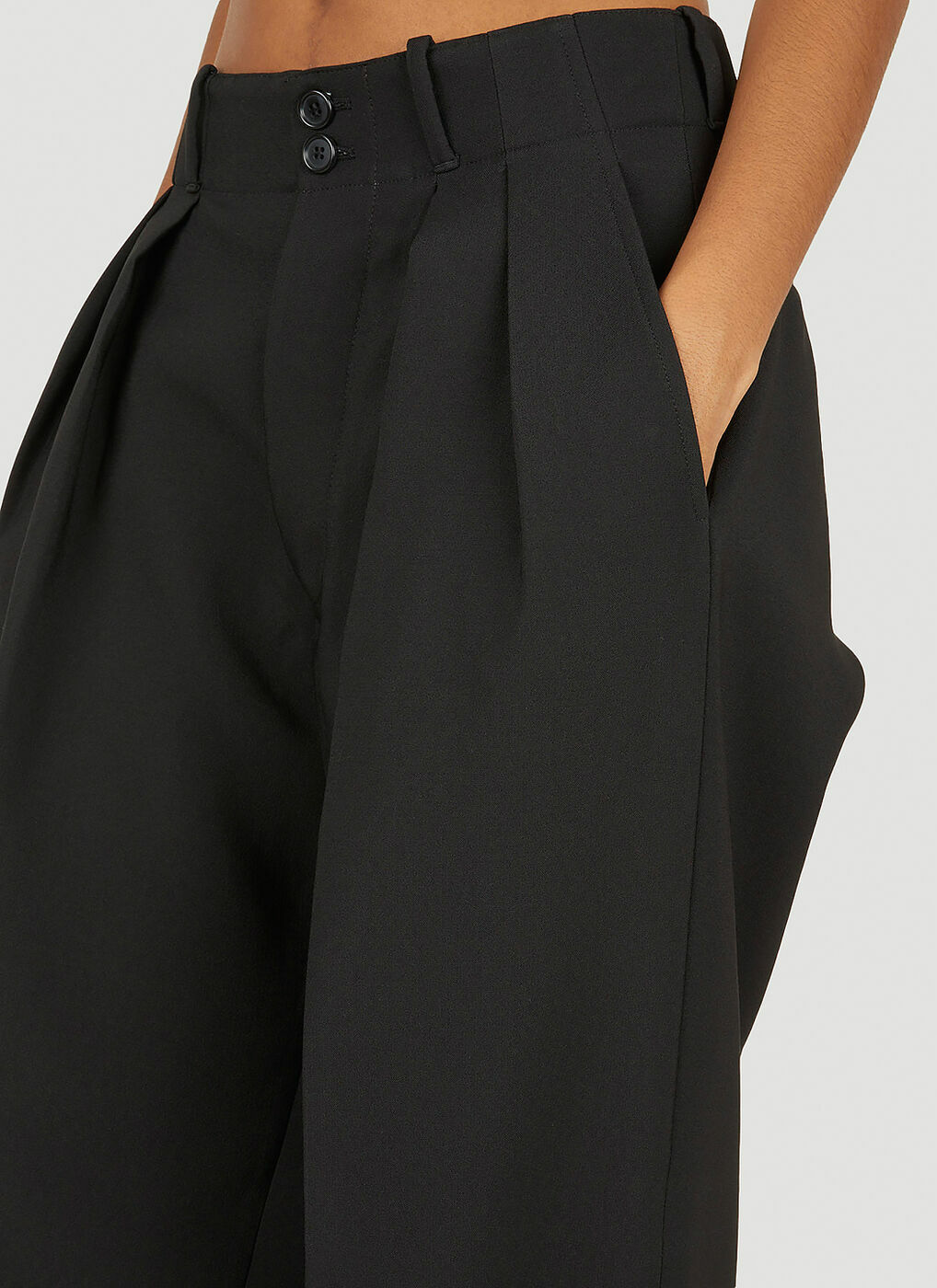 Pleated Pants in Black Plan C