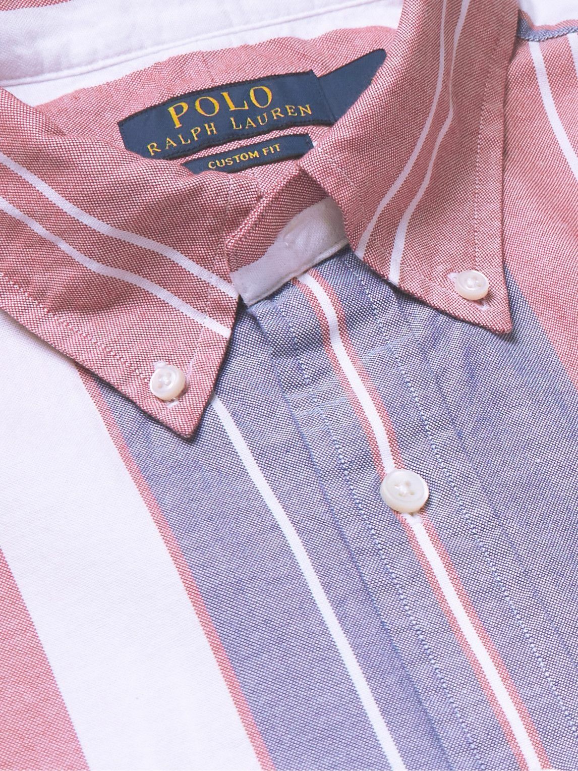 Polo Ralph Lauren - Button-Down Collar Logo-Embroidered Striped Cotton Oxford Shirt - Multi