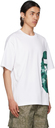BAPE White & Green Color Camo Side Big Ape Head Relaxed T-Shirt