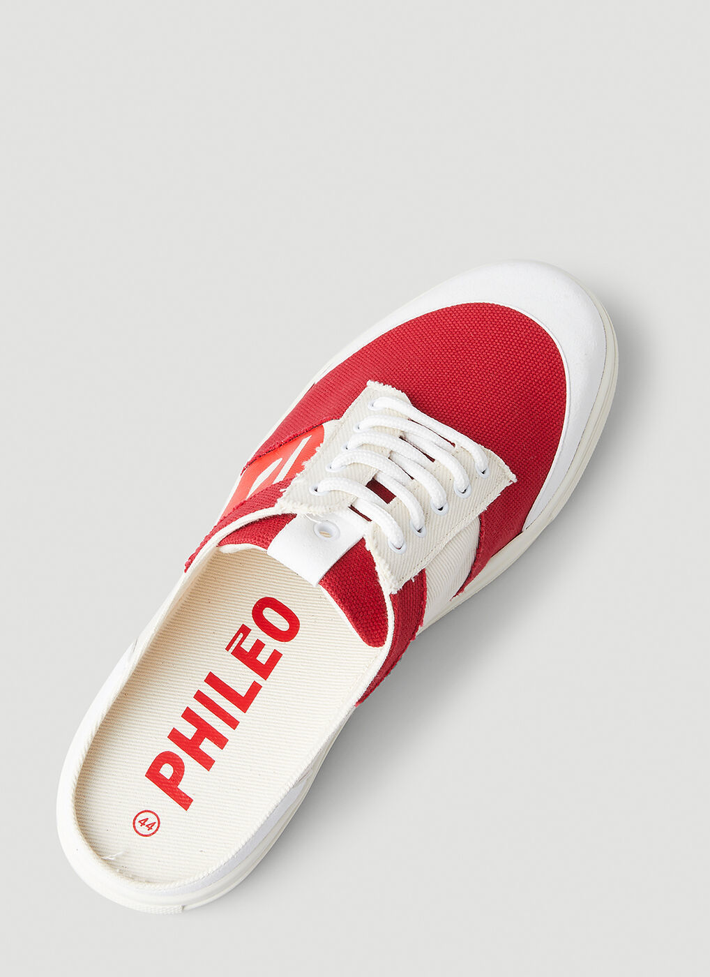 Tennis Mules in Red Phileo