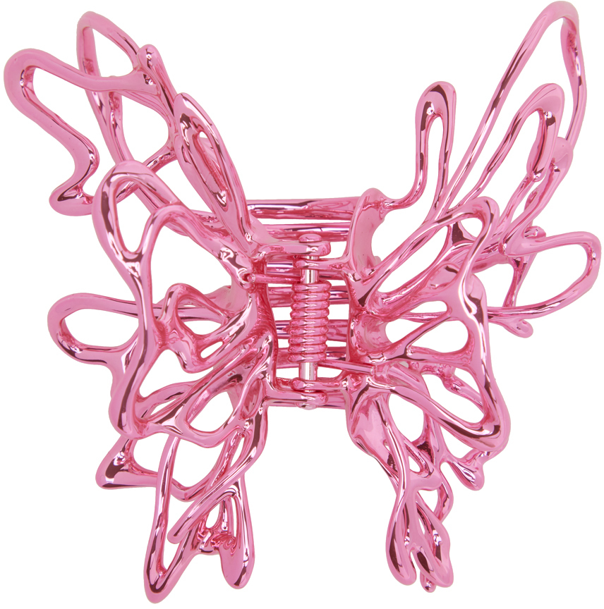 YVMIN Pink Liquified Butterfly Hair Clip YVMIN