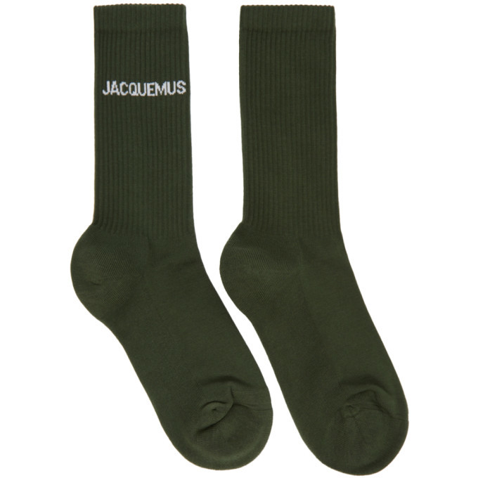 Jacquemus Cotton Green les Chaussettes  Socks Womens Clothing Hosiery 