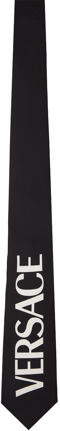 versace tie black