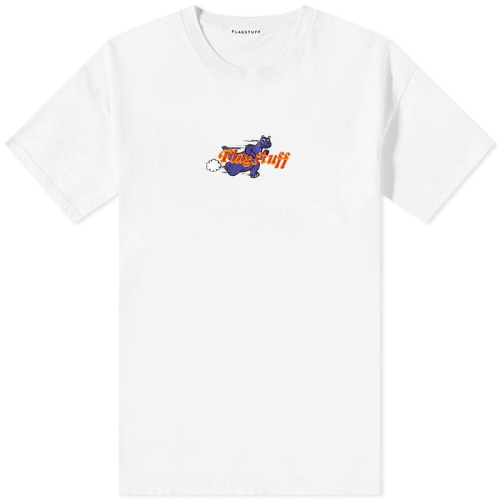Photo: Flagstuff Men's Dino Logo T-Shirt in White