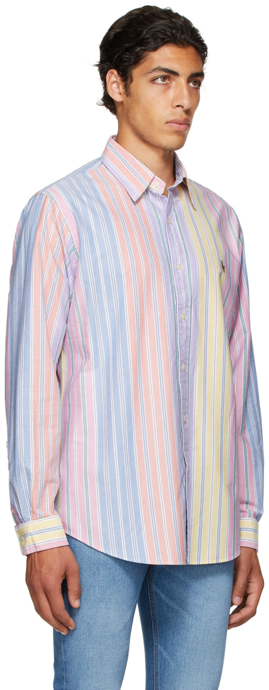 ralph lauren women's striped oxford shirt