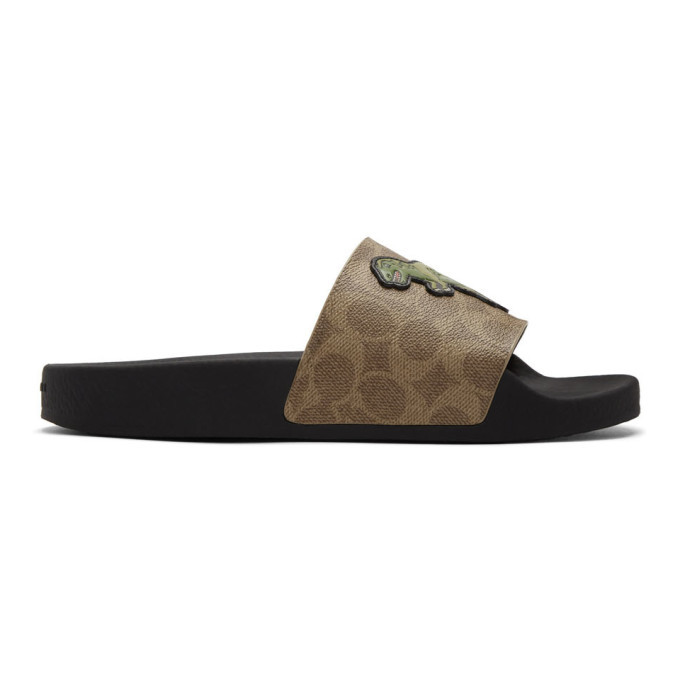coach slides and purse
