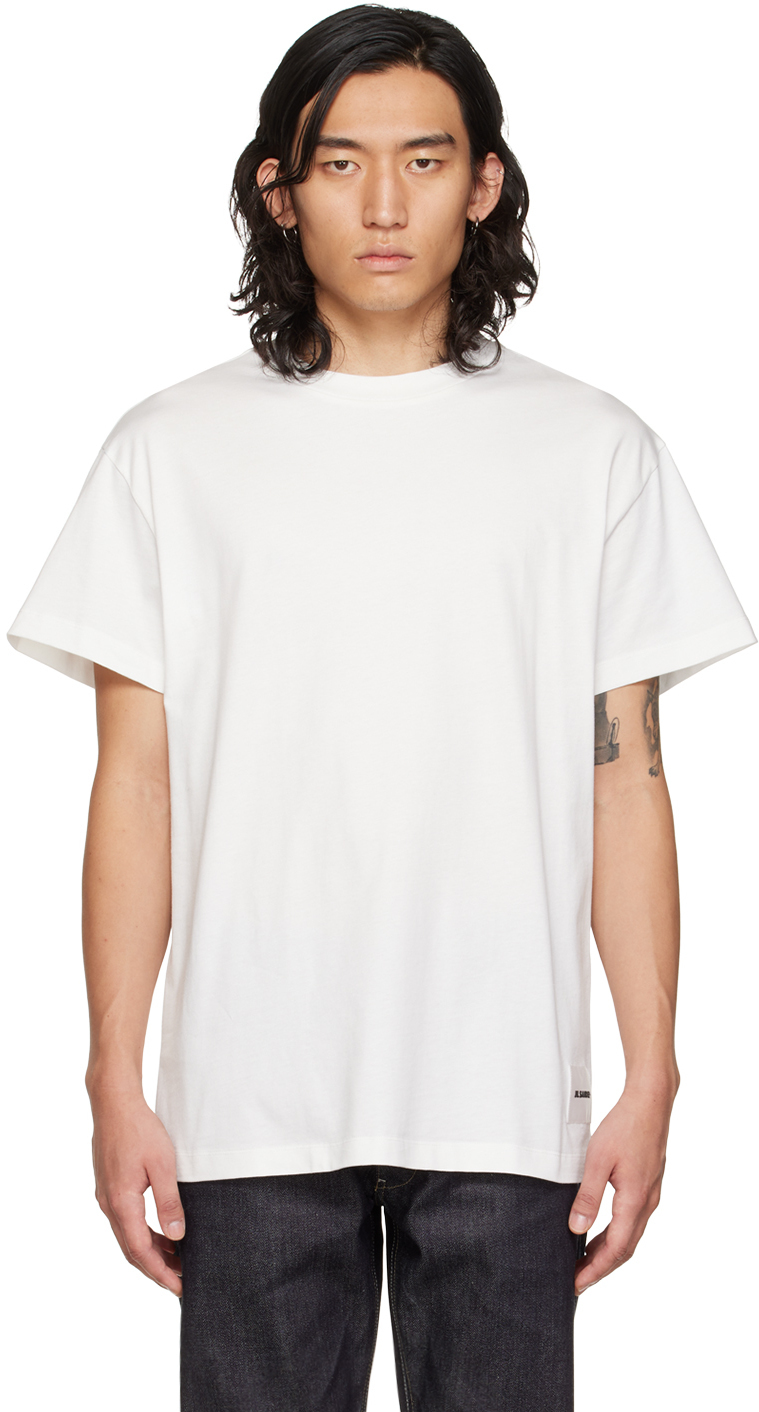 Jil Sander Three-Pack White T-Shirt Set Jil Sander