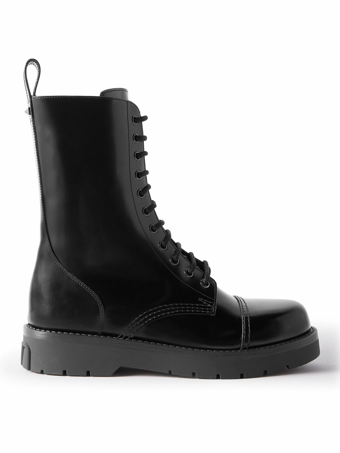 Photo: Valentino - Valentino Garavani Leather Boots - Black