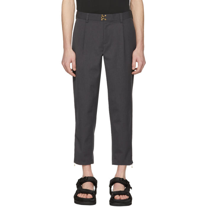 Kolor Grey Clasp Closure Trousers Kolor