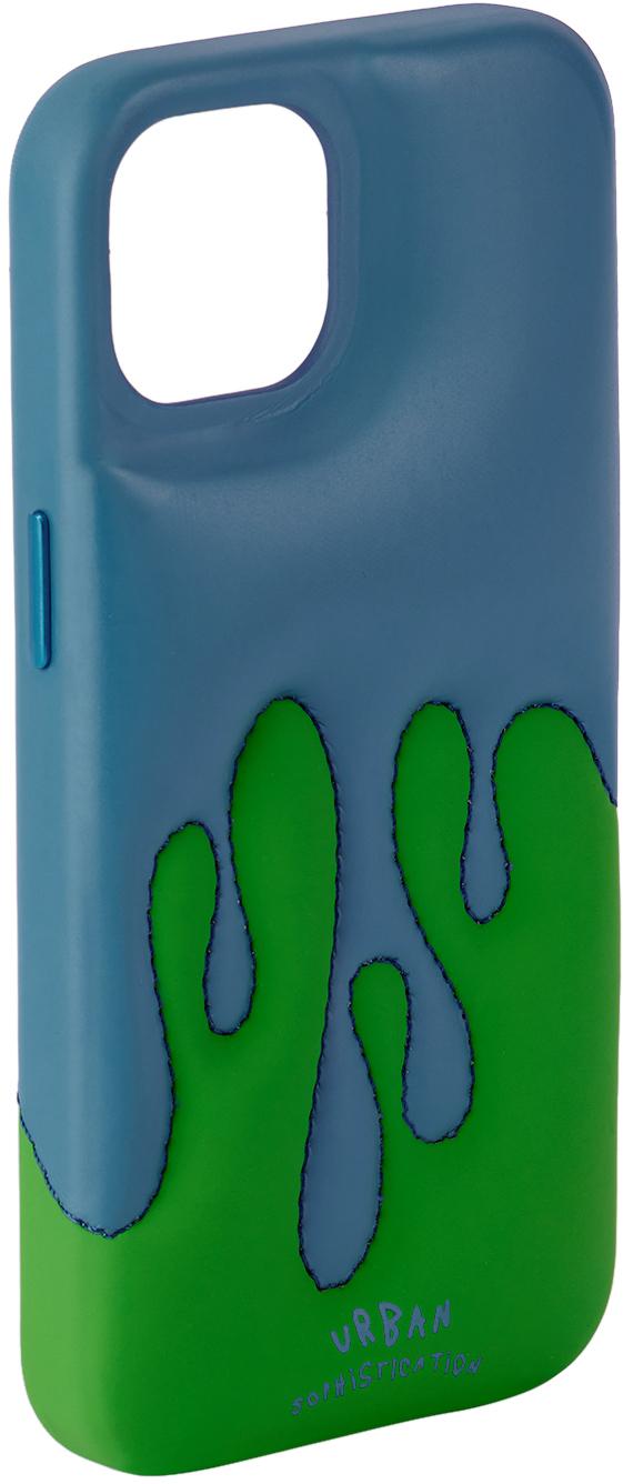 SSENSE Exclusive Blue & Green The Dripping Dough iPhone 13 Case Ssense Accessori Custodie cellulare e tablet Custodie per cellulare 