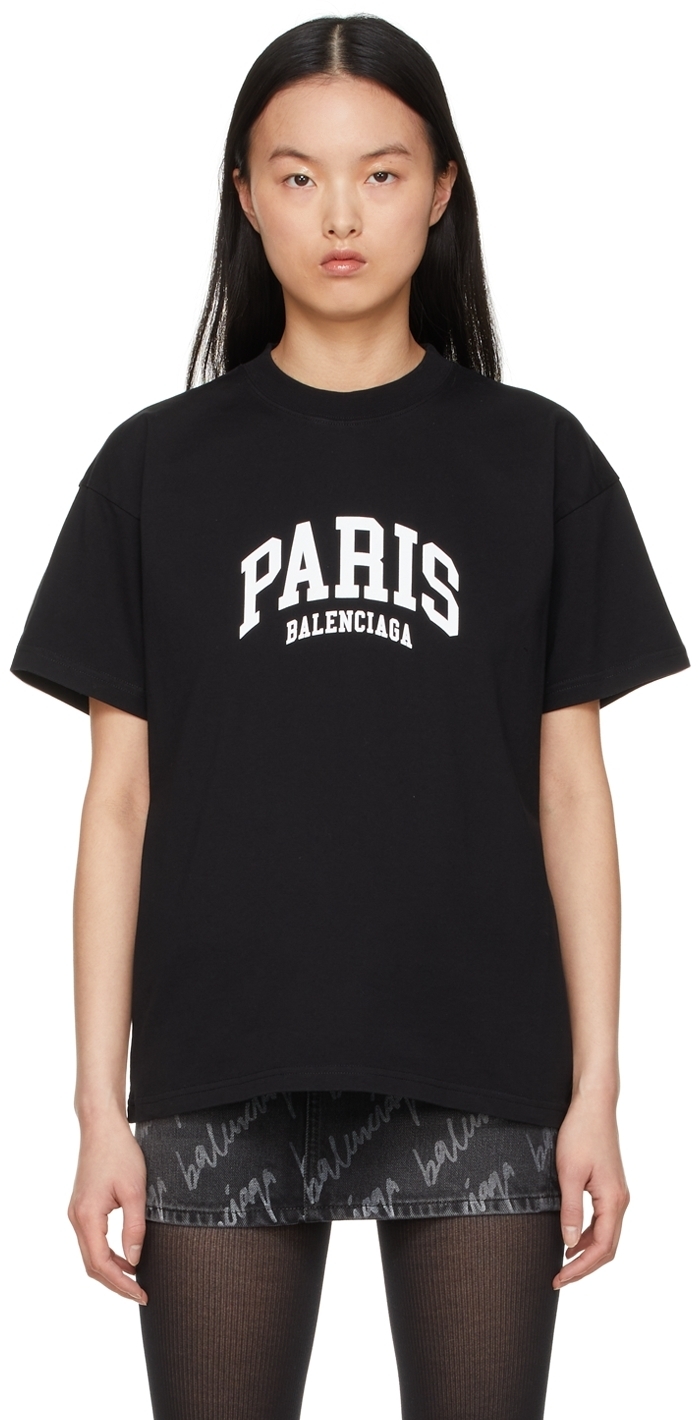 Balenciaga Black Paris T-Shirt Balenciaga