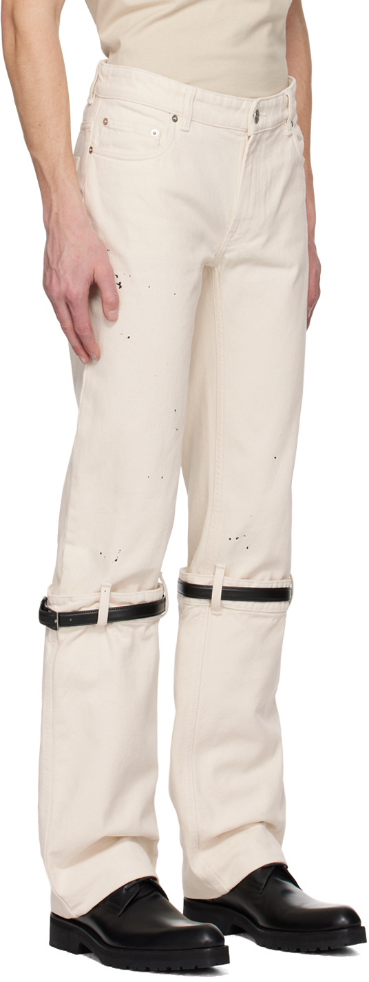 Coperni White Hybrid Jeans Coperni