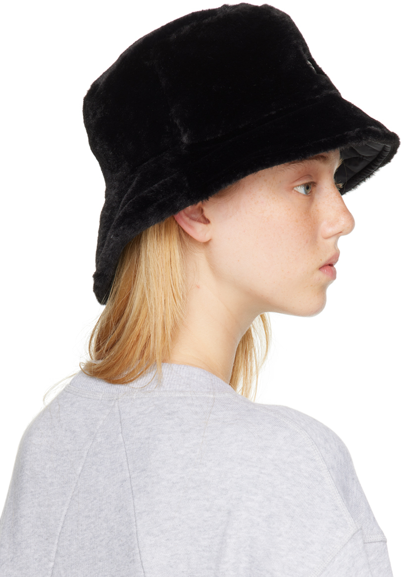 rag & bone Black Reversible Addison Bucket Hat Rag and Bone