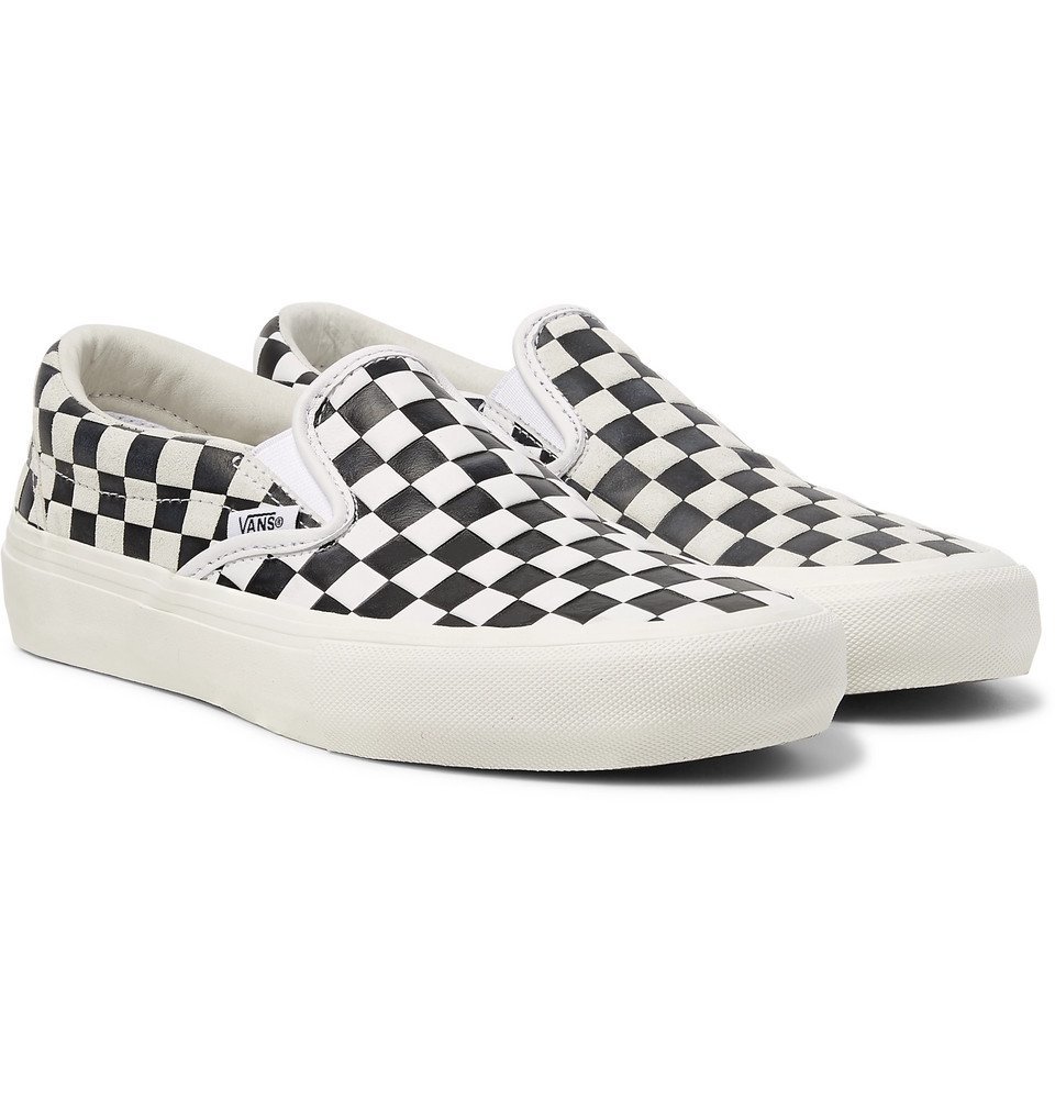 suede checkerboard vans