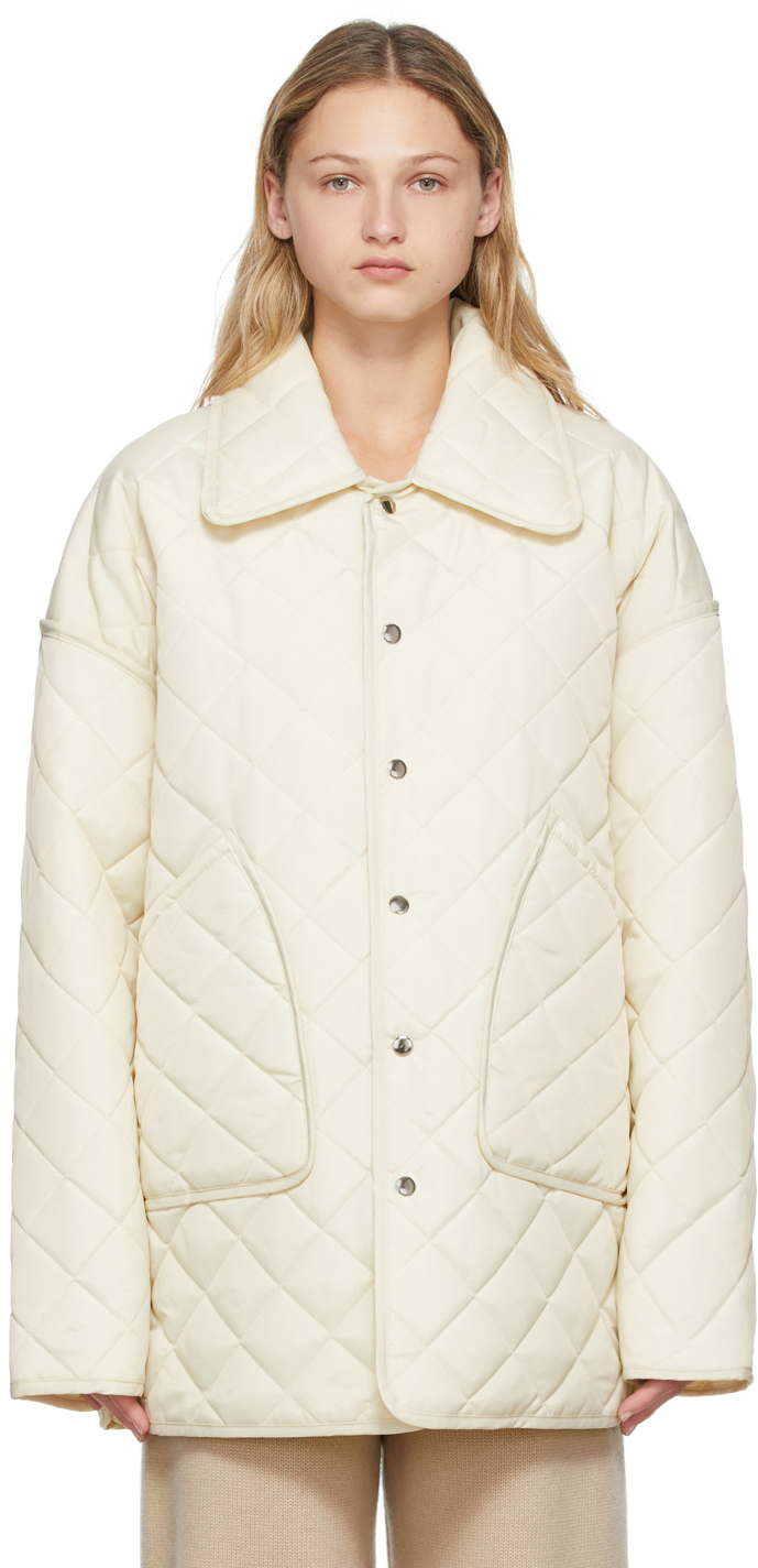 Trunk Project Off-White Quilted Jacket