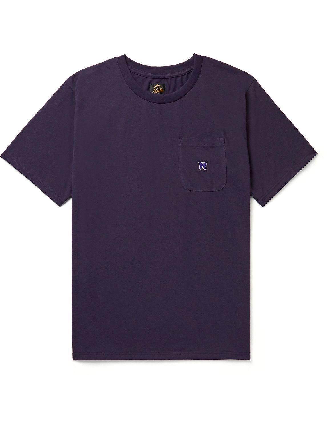 Needles - Logo-Appliquéd Jersey T-Shirt - Purple Needles