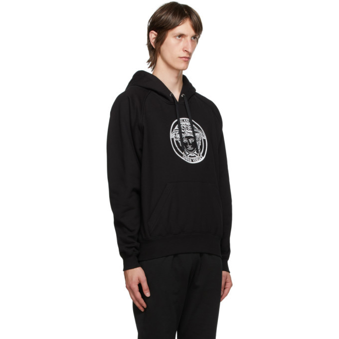 Versace Black Medusa College Hoodie Versace