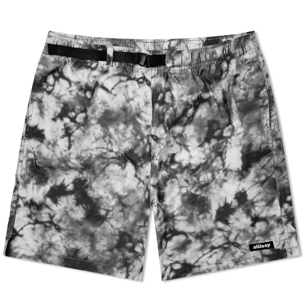 stussy check nylon short