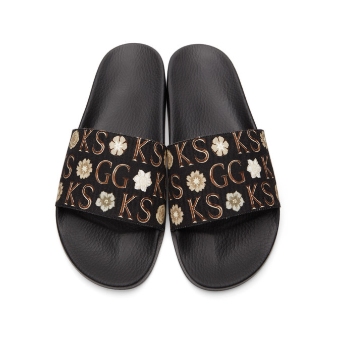 gucci ken scott slides black