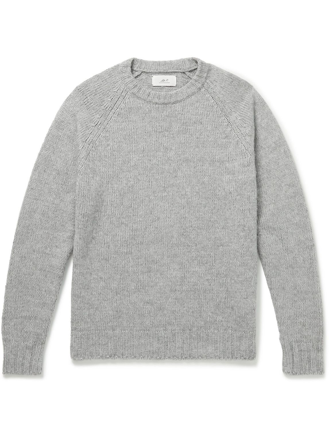 Mr P. - Ribbed-Knit Sweater - Gray Mr P.