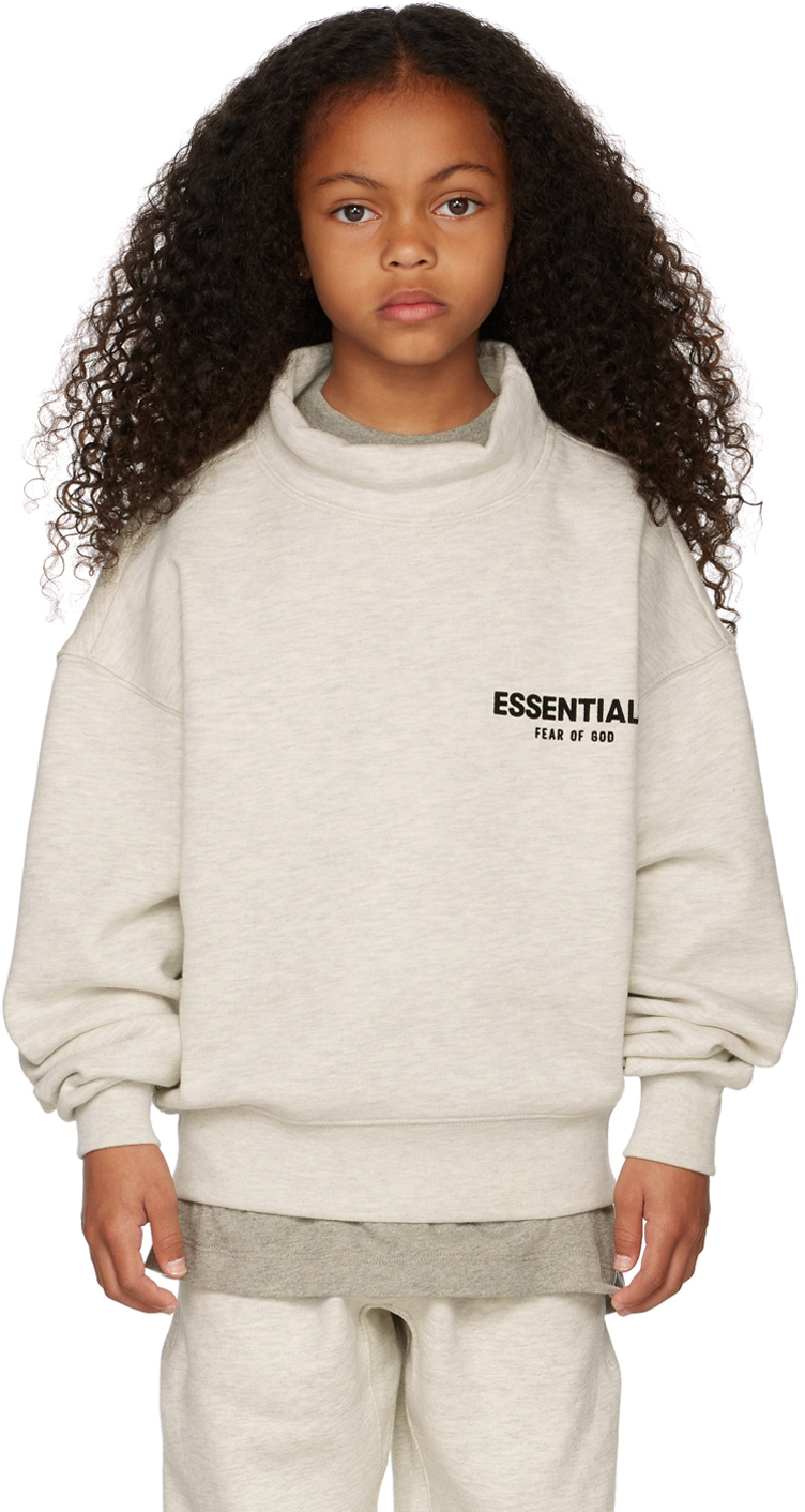 Essentials Kids Off-White Mock Neck Sweatshirt Essentials