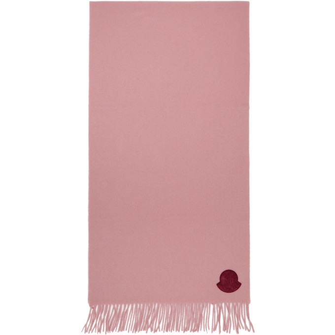 moncler pink scarf