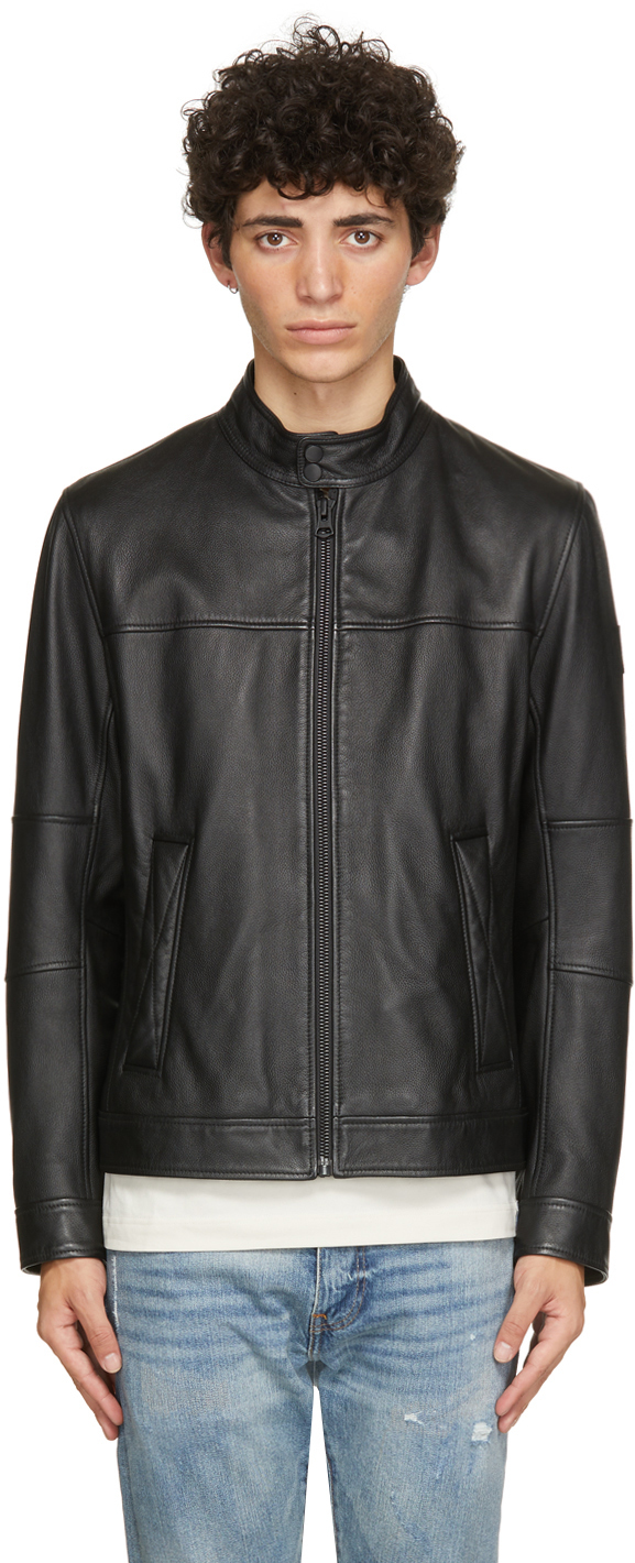 Boss Black Leather Josep Jacket BOSS