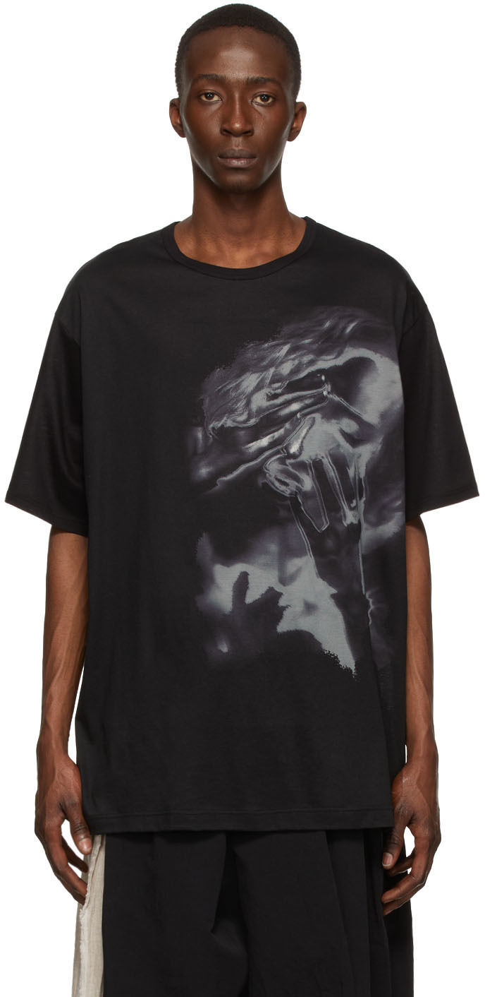 Yohji Yamamoto Black Cellulose T-Shirt Yohji Yamamoto